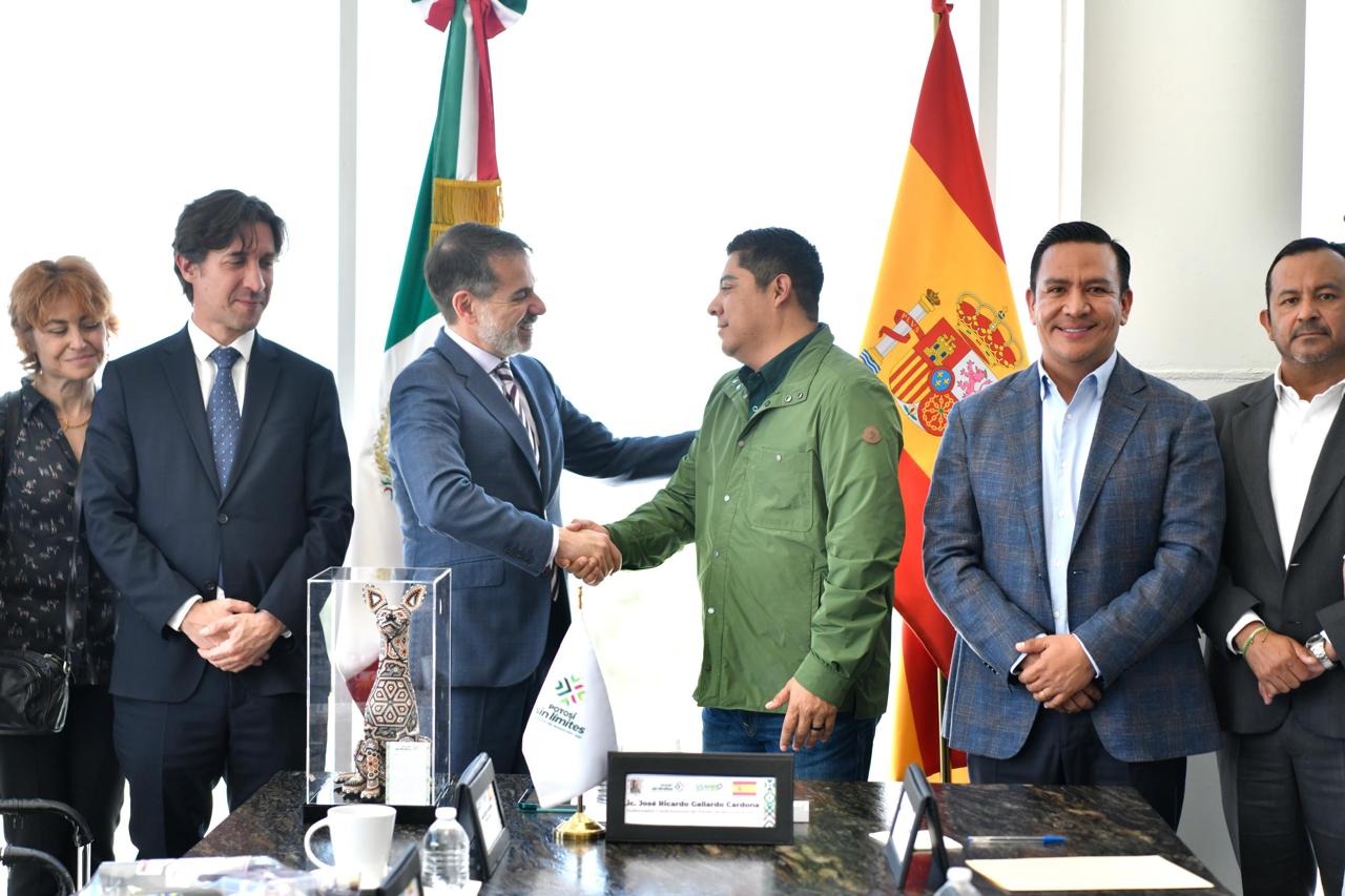 RICARDO GALLARDO FORTALECE RELACIÓN INSTITUCIONAL CON ESPAÑA