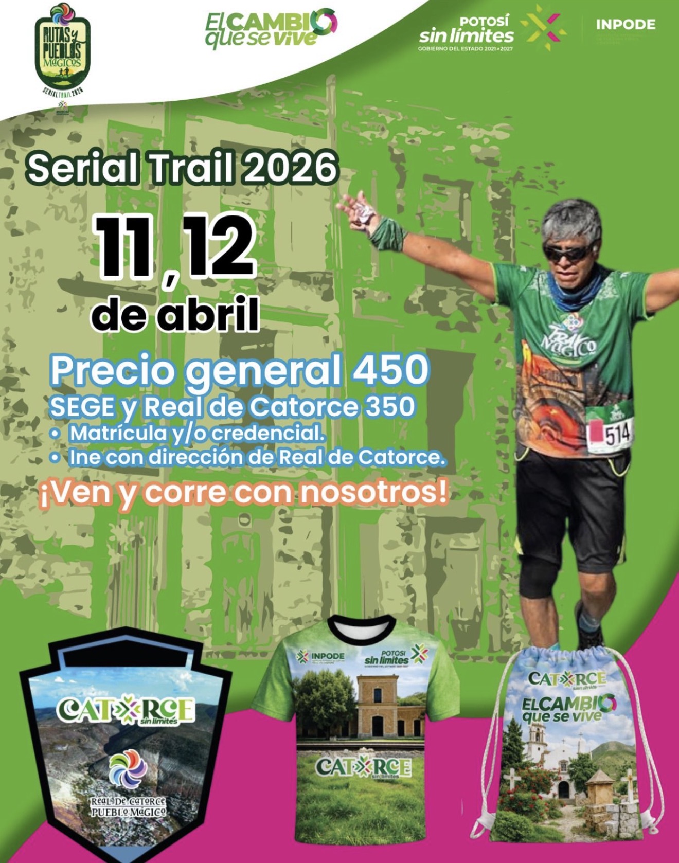 TODO LISTO PARA VIVIR EL SERIAL TRAIL MÁGICO EN REAL DE CATORCE