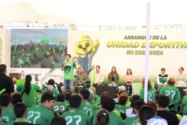 RICARDO GALLARDO ARRANCA CONSTRUCCIÓN DE UNIDAD DEPORTIVA EN ZARAGOZA