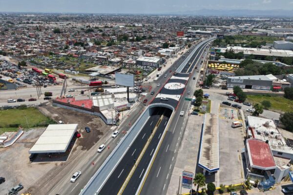 RICARDO GALLARDO INAUGURA EN TIEMPO RÉCORD EL NUEVO PASO A DESNIVEL DE CIRCUITO POTOSÍ