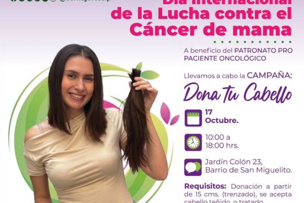 SECRETARÍA DE LAS MUJERES CONVOCA A DONAR CABELLO EN APOYO A PACIENTES ONCOLÓGICOS