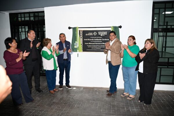 EL GOBERNADOR RICARDO GALLARDO Y ALCALDE JUAN MANUEL NAVARRO ENTREGAN NUEVO PARQUE URBANO EN SOLEDAD