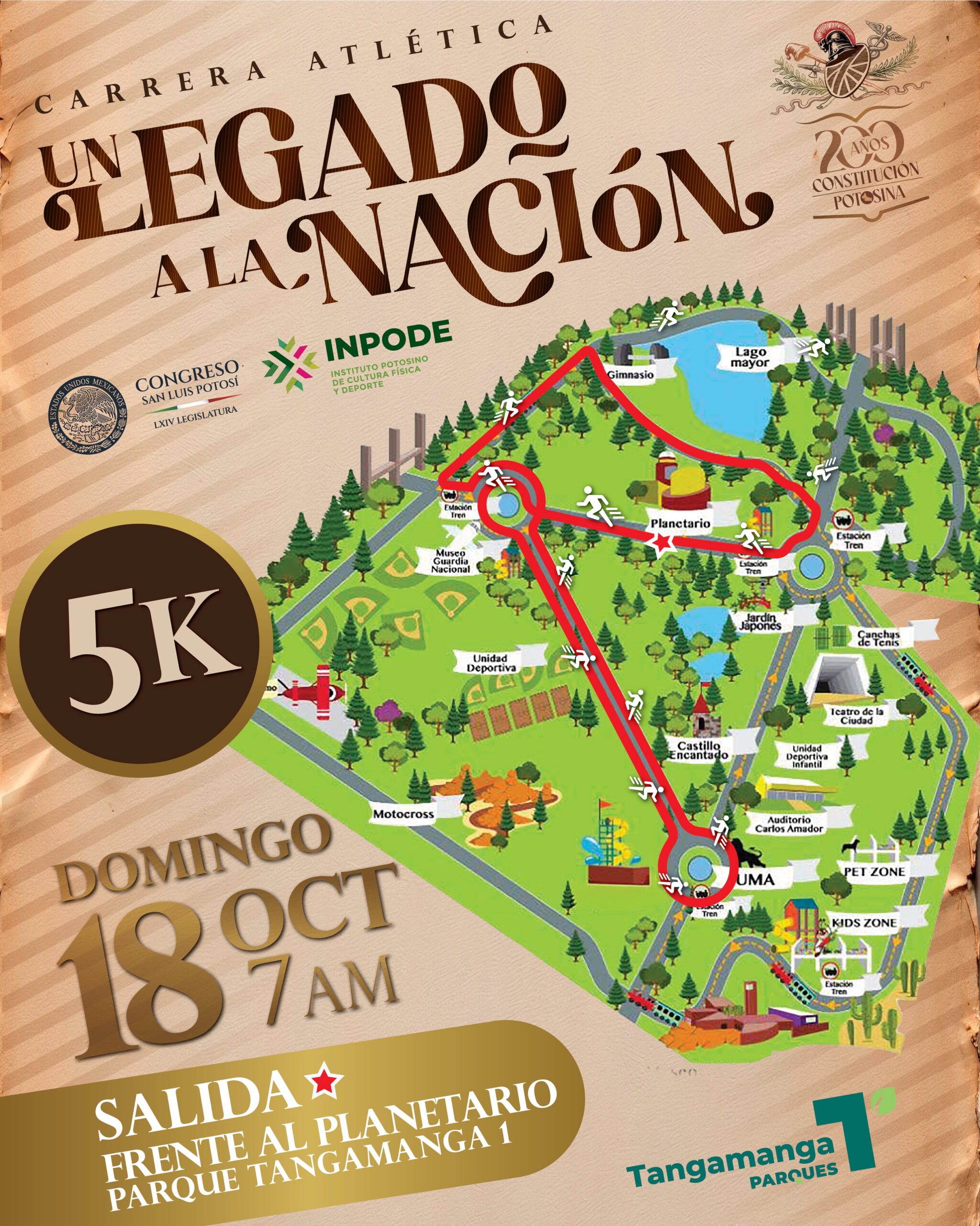 TODO LISTO PARA LA CARRERA ATLÉTICA POR LOS 200 AÑOS DE LA CONSTITUCIÓN POLÍTICA