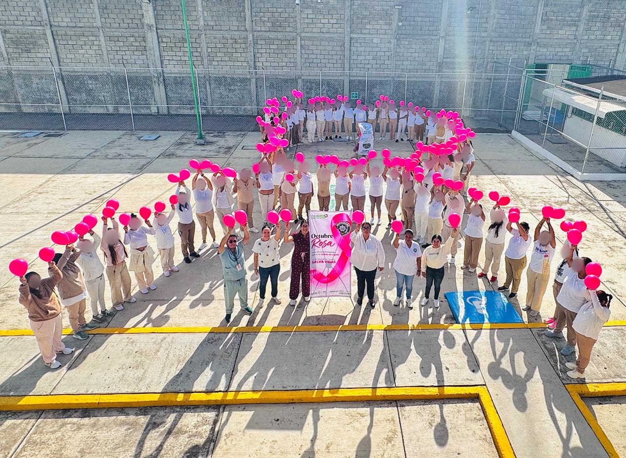 CENTRO PENITENCIARIO FEMENIL DE TANCANHUITZ REALIZA ACTIVIDADES DE SALUD POR EL MES ROSA